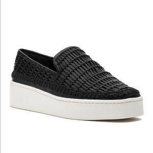 Vince Stafford Woven Leather Platform Sneakers 10